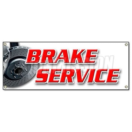 Signmission BRAKE SERVICE BANNER SIGN car auto repair disc disk a/c ac free check B-Brake Service